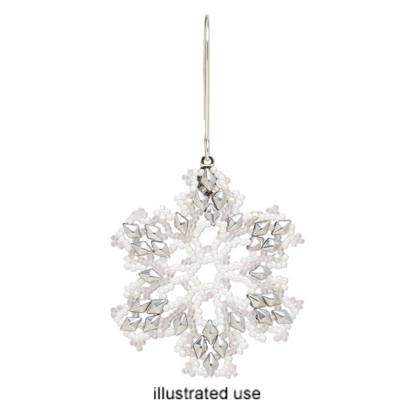 Book, "Beaded Snowflake Ornament Patterns" by Sandra D. Halpenny. Sold individually. image number 1