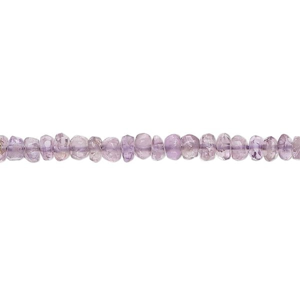 Amethyst 1pkg1, hand-cut faceted rondelle bead natural 14 inch 3x1mm-5x3mm image number 0