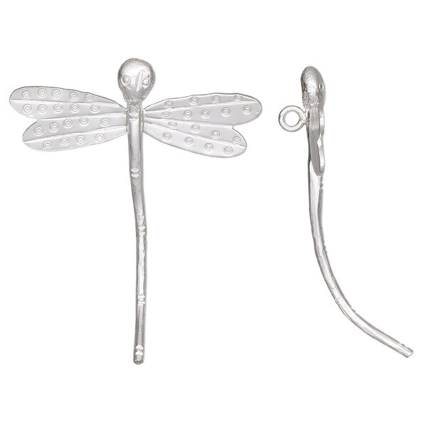 Focal, Hill Tribes, sterling silver, 48x43mm dragonfly. Sold individually. image number 0
