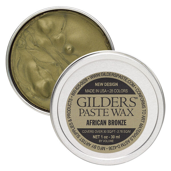 Wax paste, Gilders Paste®, pkg/1-ounce tin, African bronze. image number 0