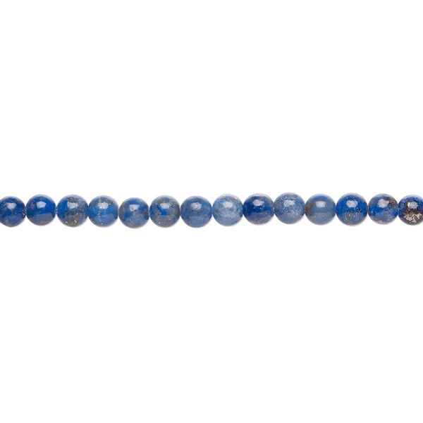 Lapis lazuli 1pkg1, round bead natural 15 inch 2-3mm image number 0