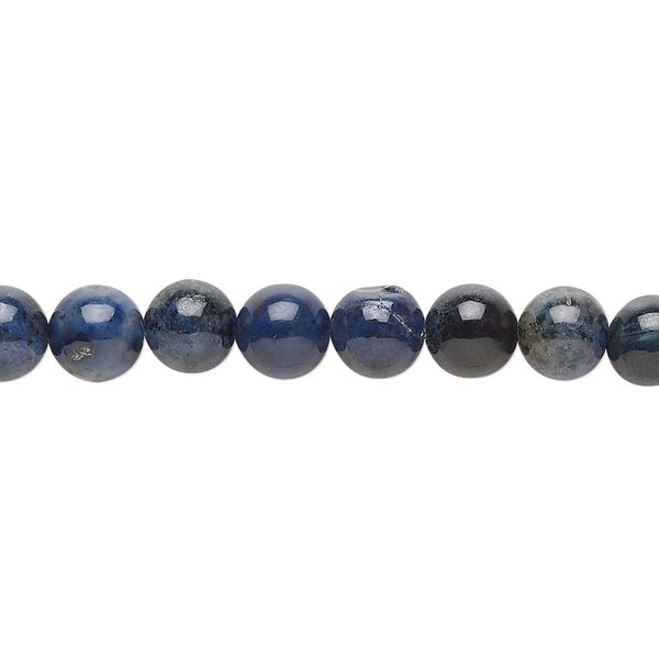 Dumortierite 1pkg1, round bead natural 15.5-16 inch 6mm image number 0