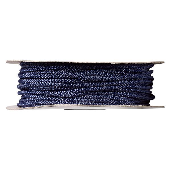 Cord, nylon, navy blue, 3mm round. Sold per 100-foot spool. image number 0