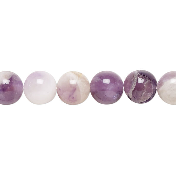 Flower amethyst 1pkg1, round bead natural C grade, 15.5-16 inch 8mm image number 0