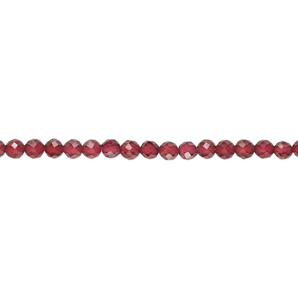Rhodolite garnet 1pkg1, faceted round bead natural 15.5-16 inch 2-3mm image number 0