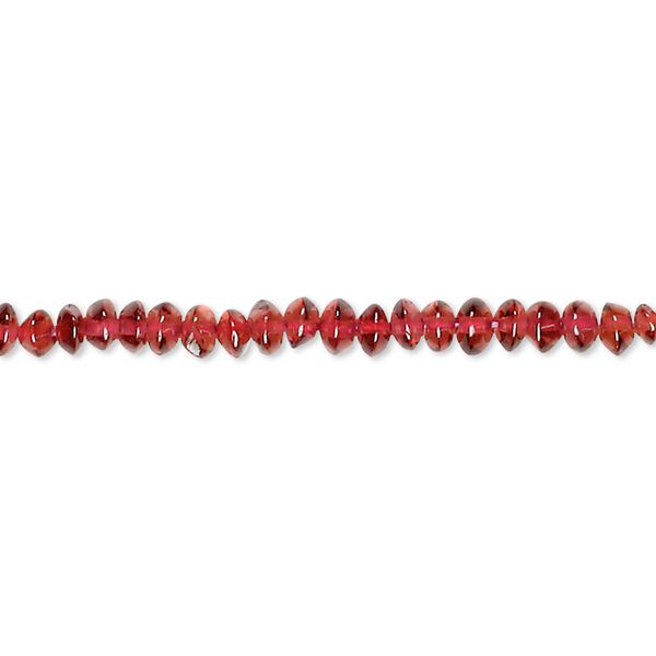 Garnet 1pkg1, hand-cut rondelle bead 15.5-16 inch 3x2mm image number 0