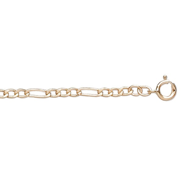 Chain, 14Kt gold-filled, 2mm figaro, 24 inches with springring clasp. Sold individually. image number 0