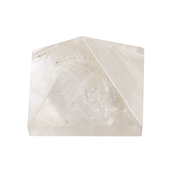 Quartz crystal 1pkg1, hand-cut undrilled pyramid gift natural C grade, 27mm image number 0
