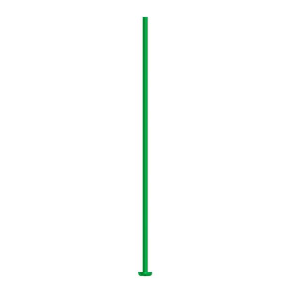 Head pin, niobium, green, 1-1/2 inches, 21 gauge. Sold per pkg of 10. image number 0