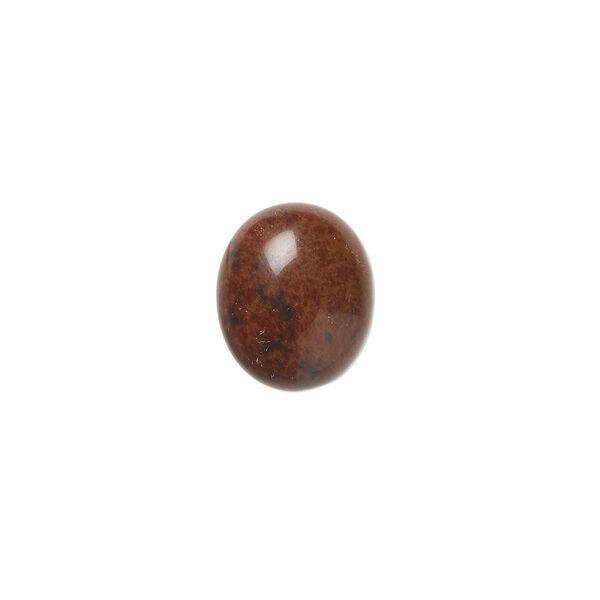 Mahogany obsidian 1pkg6, calibrated oval cab natural 12x10mm image number 0