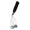 Labradorite 1pkg2, hand-cut top-drilled puffed teardrop bead natural 14x14mm image number 1