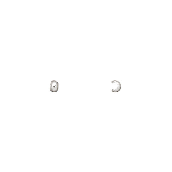 Crimp cover, sterling silver, 2.5mm. Sold per pkg of 10. image number 0