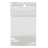 Bag, Tite-Lip™, plastic, clear and white, 2x3-inch top zip with block and hole. Sold per pkg of 1,000. image number 1