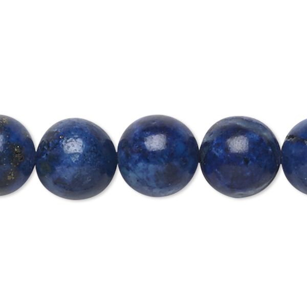 Lapis lazuli 1pkg1, round bead 15 inch 11-12mm image number 0