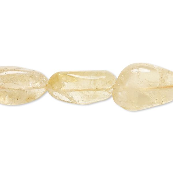 Citrine 1pkg1, tumbled nugget bead 15.5-16 inch medium image number 0