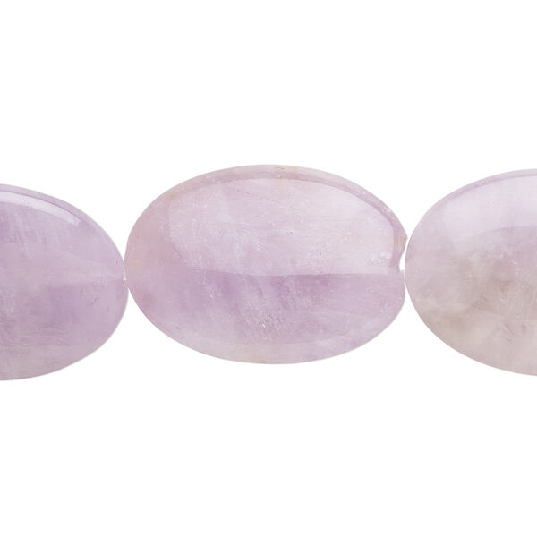 Banded amethyst 1pkg1, oval bead natural 15.5-16 inch 25x18mm image number 0