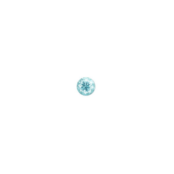 Apatite 1pkg1, hand-cut faceted round gem natural 4mm image number 0