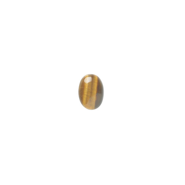 Tigereye 1pkg10, calibrated oval cab natural 7x5mm image number 0