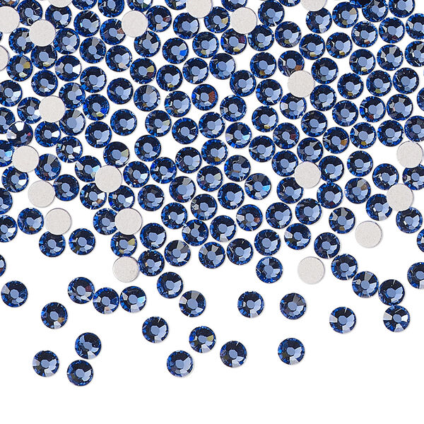 Flat back 1440pk blue violet foil back, Preciosa MAXIMA Czech crystal rhinestone 2.7-2.9mm chaton rose round SS10 image number 0
