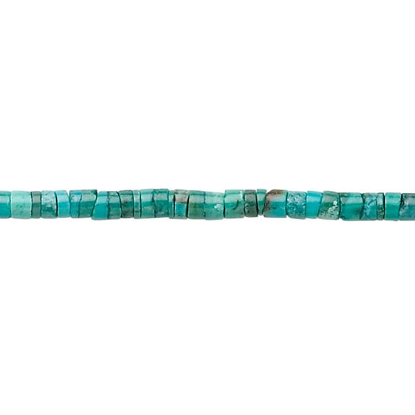 Turquoise 1pkg1, heishi bead 15.5-16 inch 3x2mm image number 0