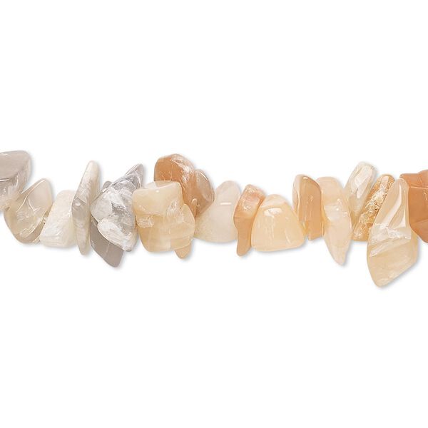 Bead, multi-moonstone (natural), medium chip, Mohs hardness 6 to 6-1/2. Sold per 34-inch strand. image number 0