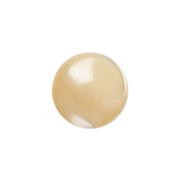 Cabochon, mother-of-pearl shell (natural), 16mm calibrated round, Mohs hardness 3-1/2. Sold individually. image number 0
