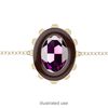 Mount, Miracle Mount™, enamel and gold-finished "pewter" (zinc-based alloy), brown, 39x32mm oval with 30x22mm oval setting. Sold per 18-piece set. image number 1