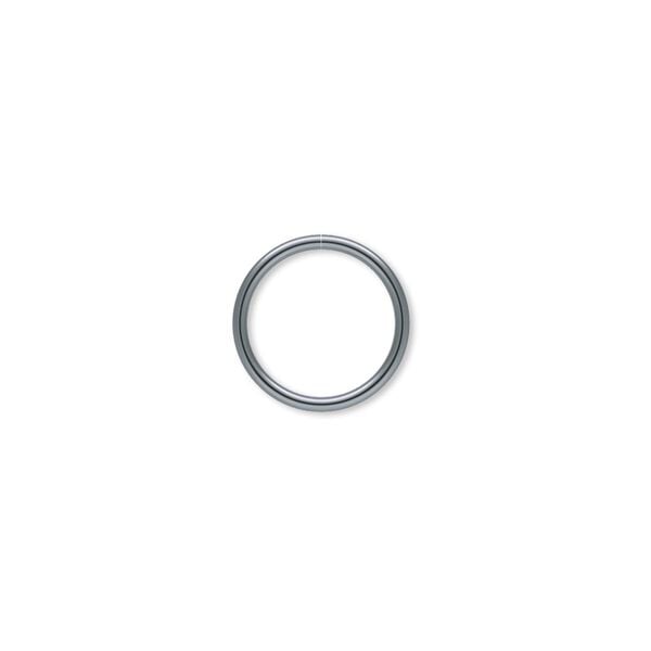 Jump ring, gunmetal-plated brass, 12mm round, 10mm inside diameter, 18 gauge. Sold per pkg of 500. image number 0