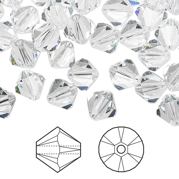 Bead 288pk crystal, Swarovski® 8mm XILION bicone 5328 image number 0