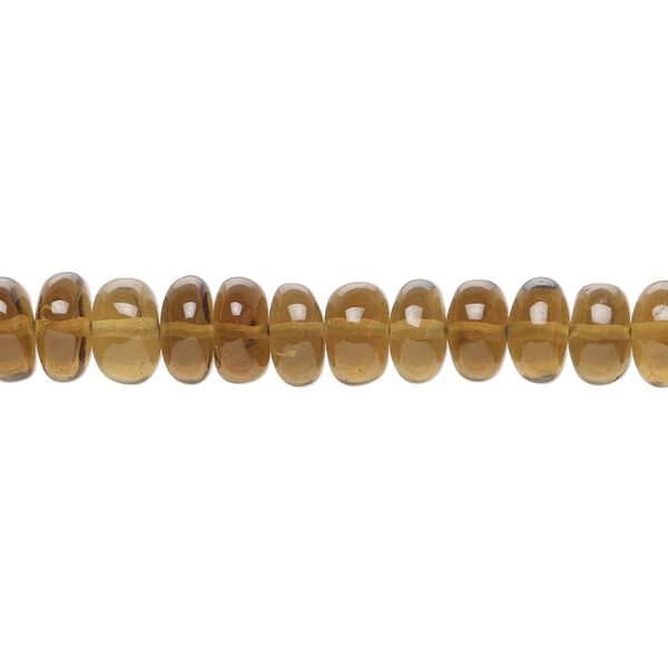 Golden quartz 1pkg1, hand-cut rondelle bead 14 inch 6x3mm-7x5mm image number 0