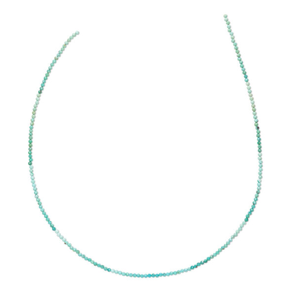Bead, turquoise (stabilized), 2mm hand-cut faceted round, B grade, Mohs hardness 5 to 6. Sold per 15-1/2" to 16" strand. image number 0