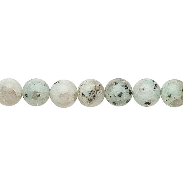 Sesame jasper 1pkg1, round bead natural 15.5-16 inch 8mm image number 0