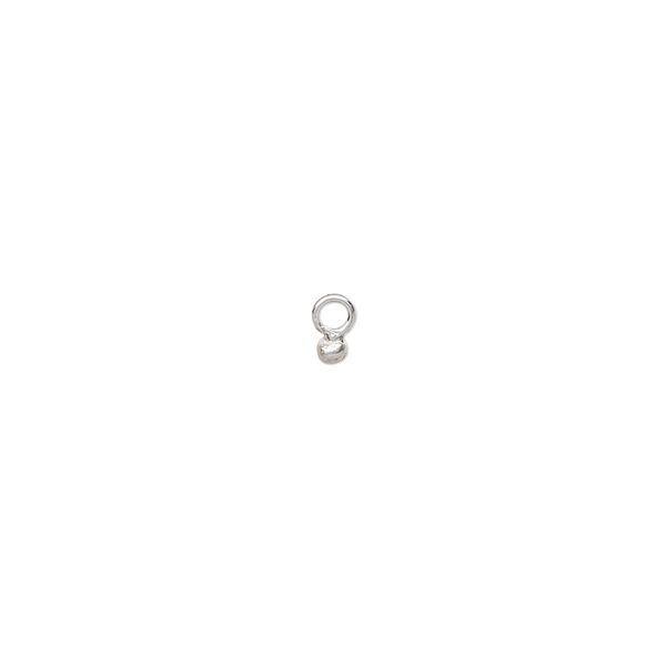 Drop, Hill Tribes, sterling silver, 2mm ball. Sold per pkg of 30. image number 0