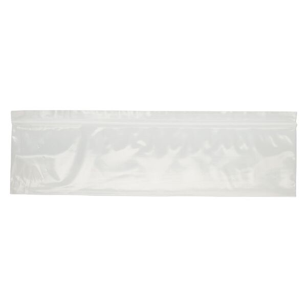 Bag, Tite-Lip™, plastic, clear, 12x3-inch side zip. Sold per pkg of 100. image number 1