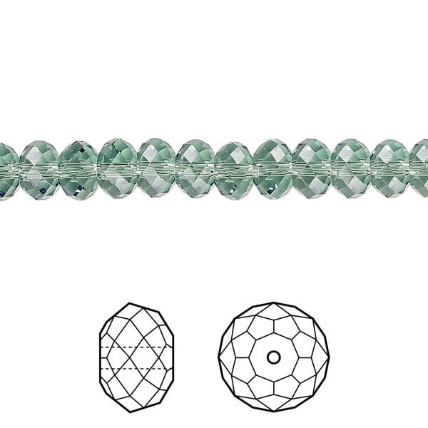 Bead 144pk erinite, Crystal Passions® 6x4mm rondelle 5040 image number 0