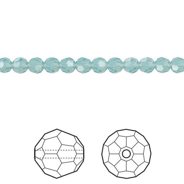 Bead 12pk Pacific opal, Crystal Passions® 4mm round 5000 image number 0