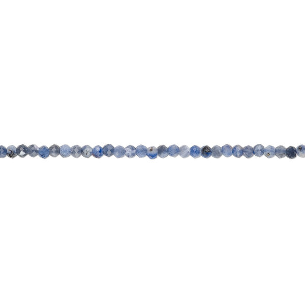 Sodalite 1pkg1, hand-cut faceted rondelle bead natural 13 inch 2x1mm-2x2mm image number 0