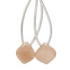 Peach moonstone 1pkg2, hand-cut top-drilled puffed teardrop bead natural 14x14mm image number 0