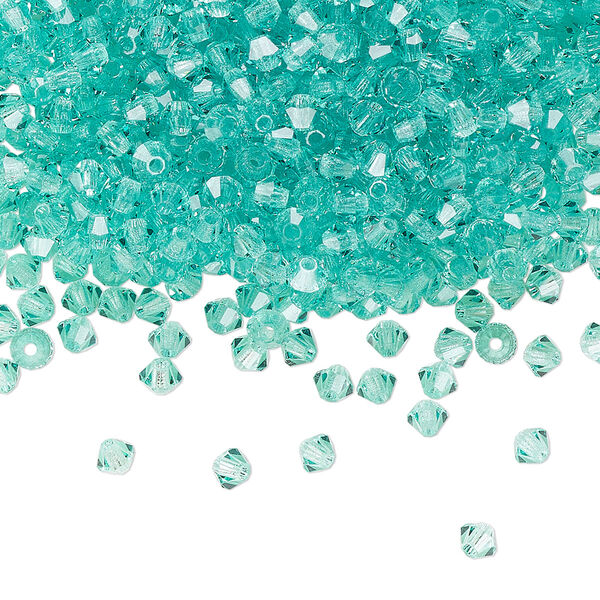 Bead 1440pk Caribbean Sea, Preciosa Czech crystal 3mm bicone image number 0