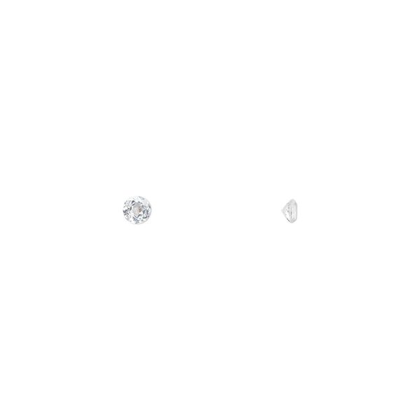 White topaz 1pkg6, hand-cut faceted round gem natural 2.5mm image number 0