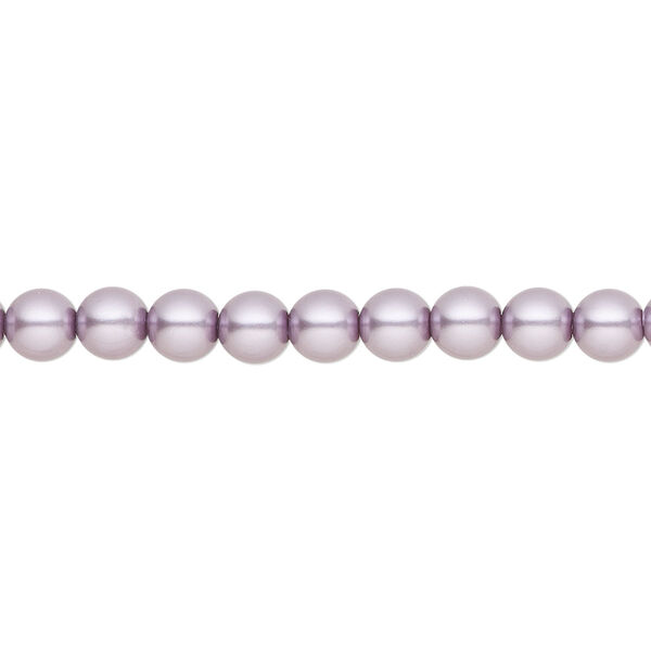 Pearl 50pk lavender, Preciosa Czech crystal 5mm round image number 0