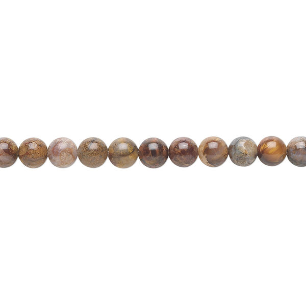 Pietersite 1pkg1, round bead natural 15.5-16 inch 4mm image number 0