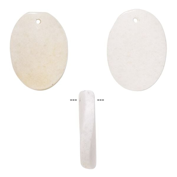 Malaysia "jade" 1pkg2, twisted flat oval focal natural 30x22mm-31x23mm image number 0