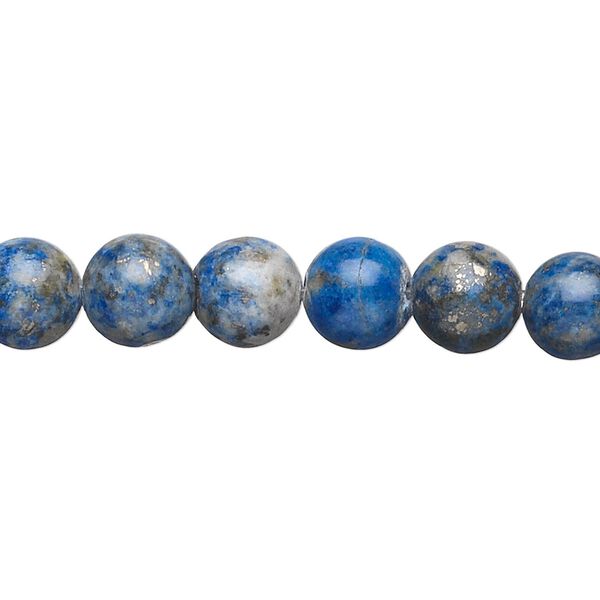 Lapis lazuli 1pkg1, round bead natural 15 inch 7-9mm image number 0