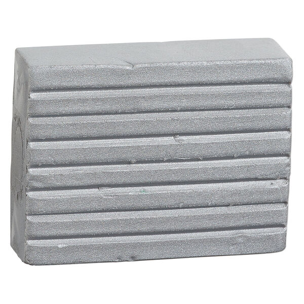 Polymer clay, Kato Polyclay™,  pkg/12.5 ounces, metallic silver. image number 0
