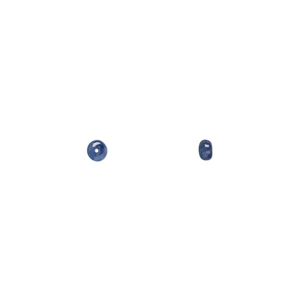 Blue sapphire 1pkg1, hand-cut rondelle bead B- grade, 3x1mm-4x2mm image number 0