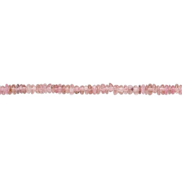 Pink tourmaline 1pkg1, hand-cut rondelle bead natural 12 inch 2x1mm-3x2mm image number 0