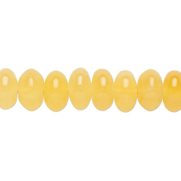 Yellow calcite 1pkg1, rondelle bead 15.5-16 inch 10x5mm-10x6mm image number 0