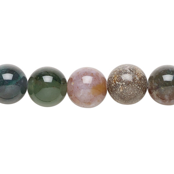 Fancy jasper 1pkg1, round bead natural 15.5-16 inch 10mm image number 0