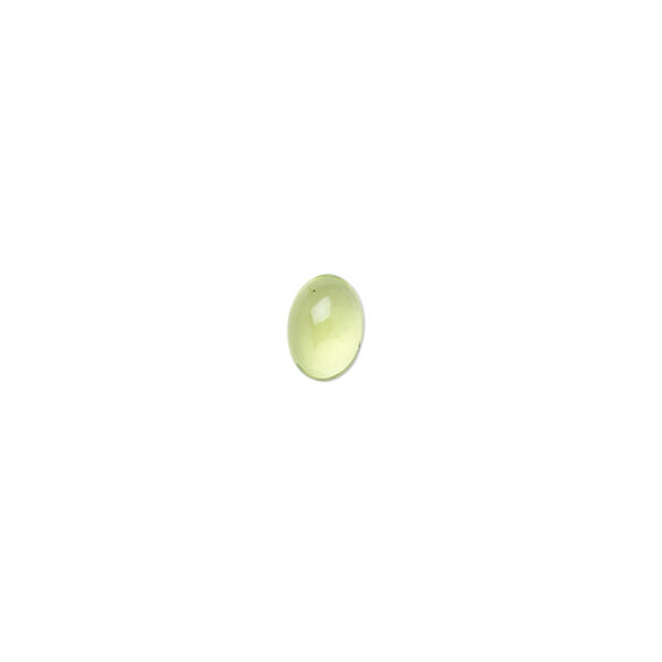 Peridot 1pkg1, calibrated hand-cut oval cab natural 7x5mm image number 0
